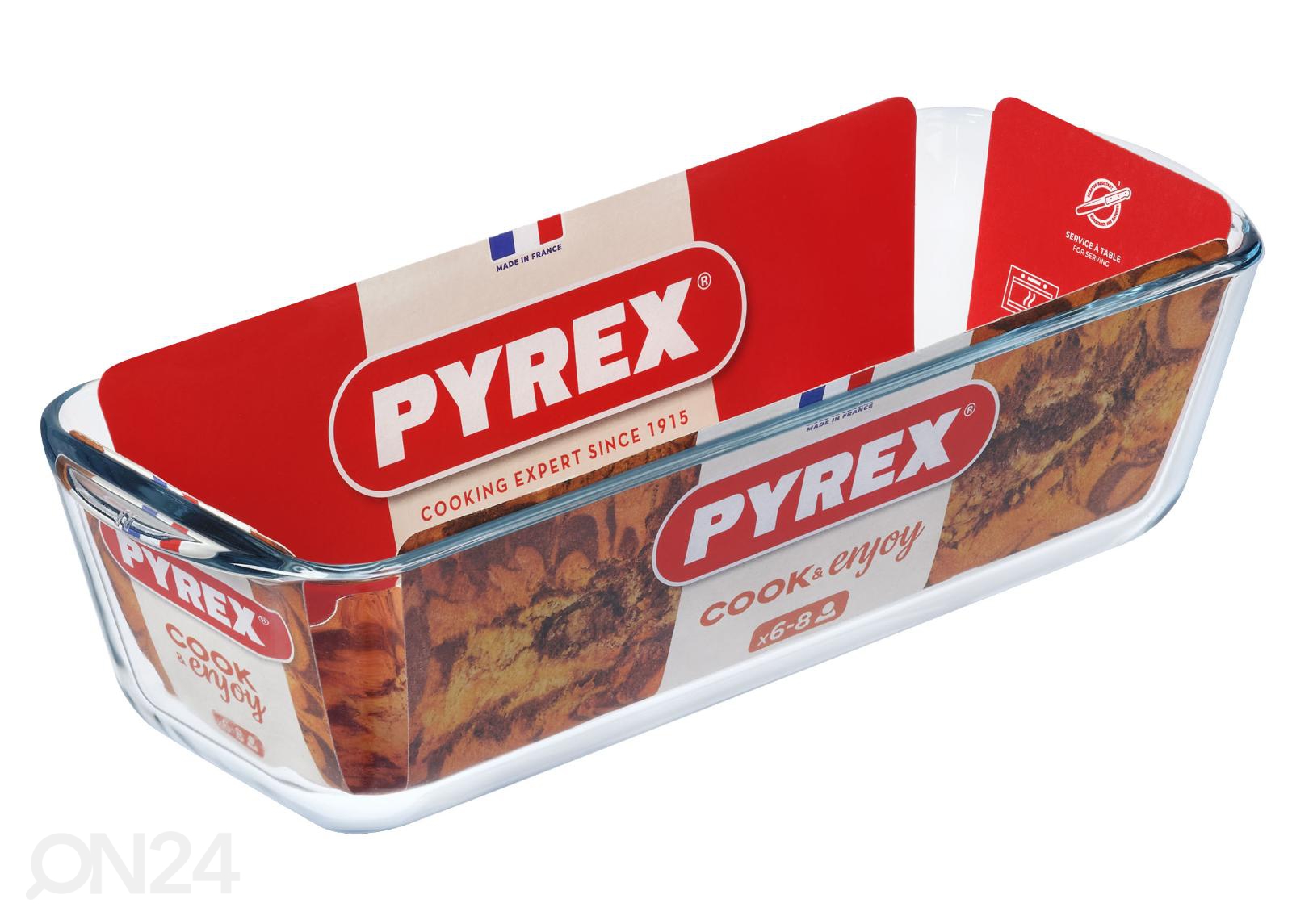 Leiva- ja keeksivorm Pyrex Bake&Enjoy suurendatud