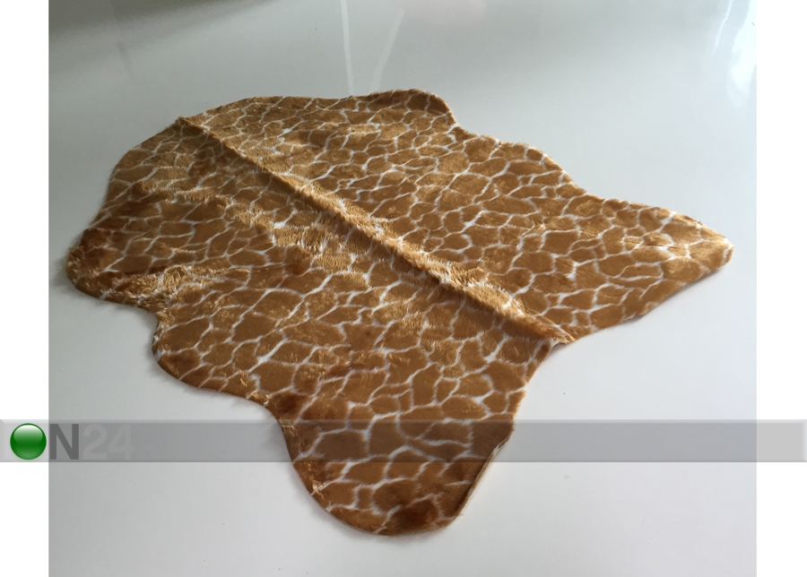 Loomamustriga vaip Pruun Giraffe 110x150cm suurendatud