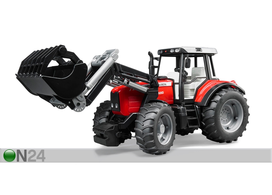 Massey Ferguson traktor esilaaduriga 1:16 Bruder suurendatud