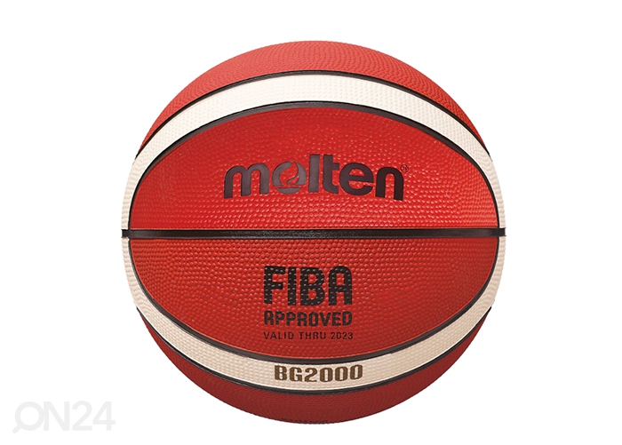Molten баскетбольный мяч B6R, резина, оранжевый/ слоновая кость увеличить