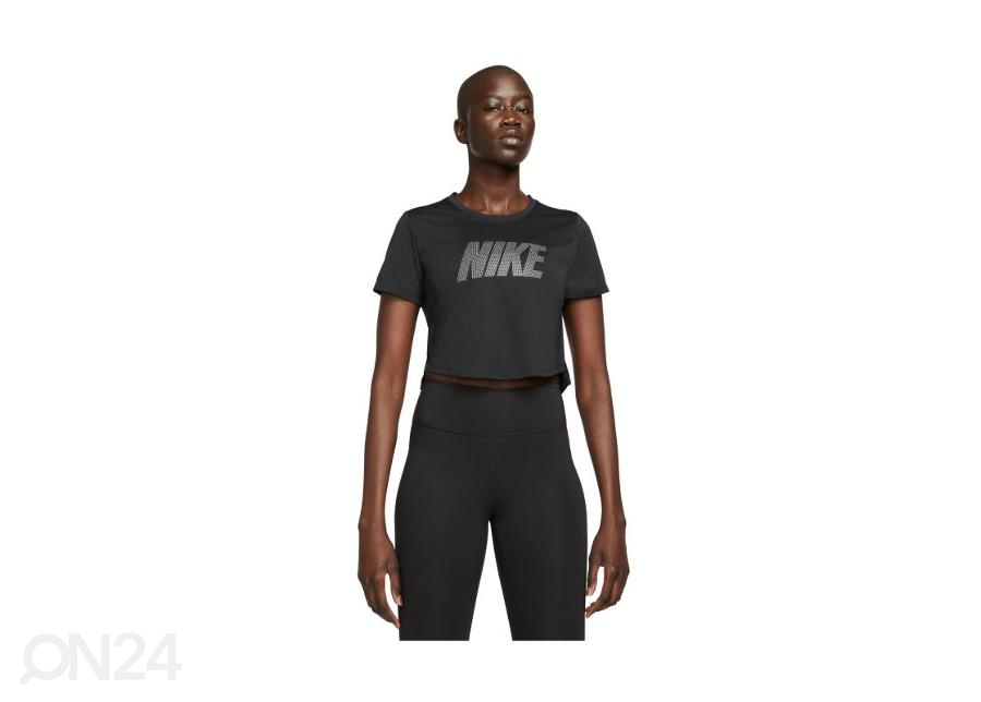 Naiste treeningsärk Nike Graphic Cropped suurendatud