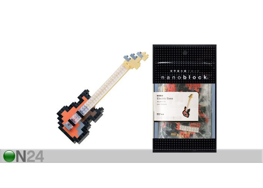 Nanoblock мини электрическая бас-гитара увеличить