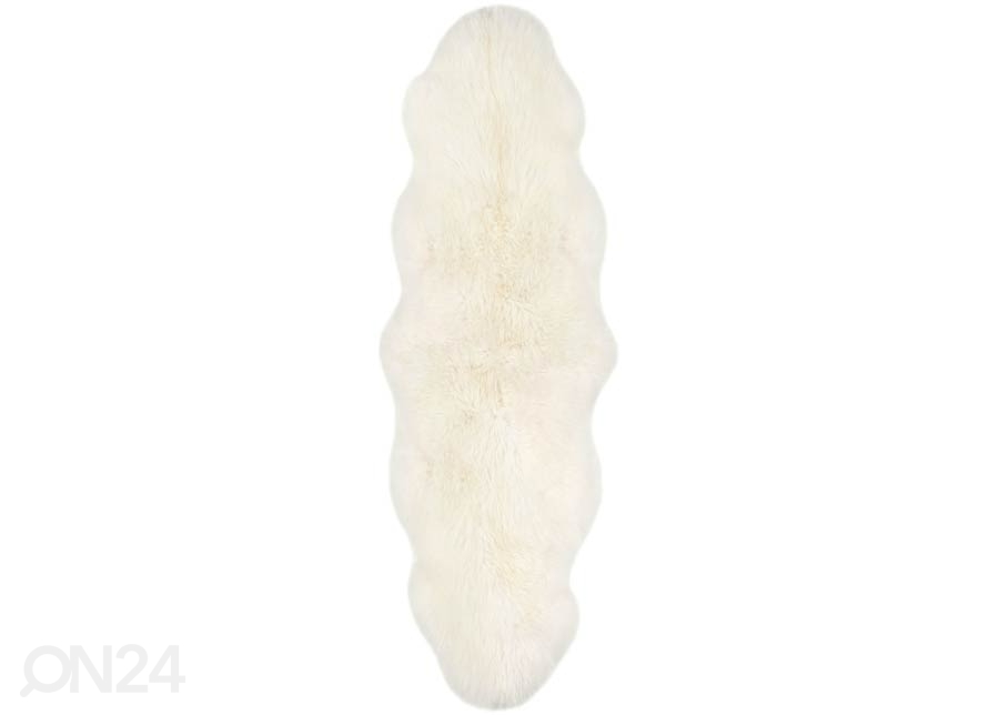 Naturaalne lambanahk Merino natural white Duo ±60x180 cm suurendatud