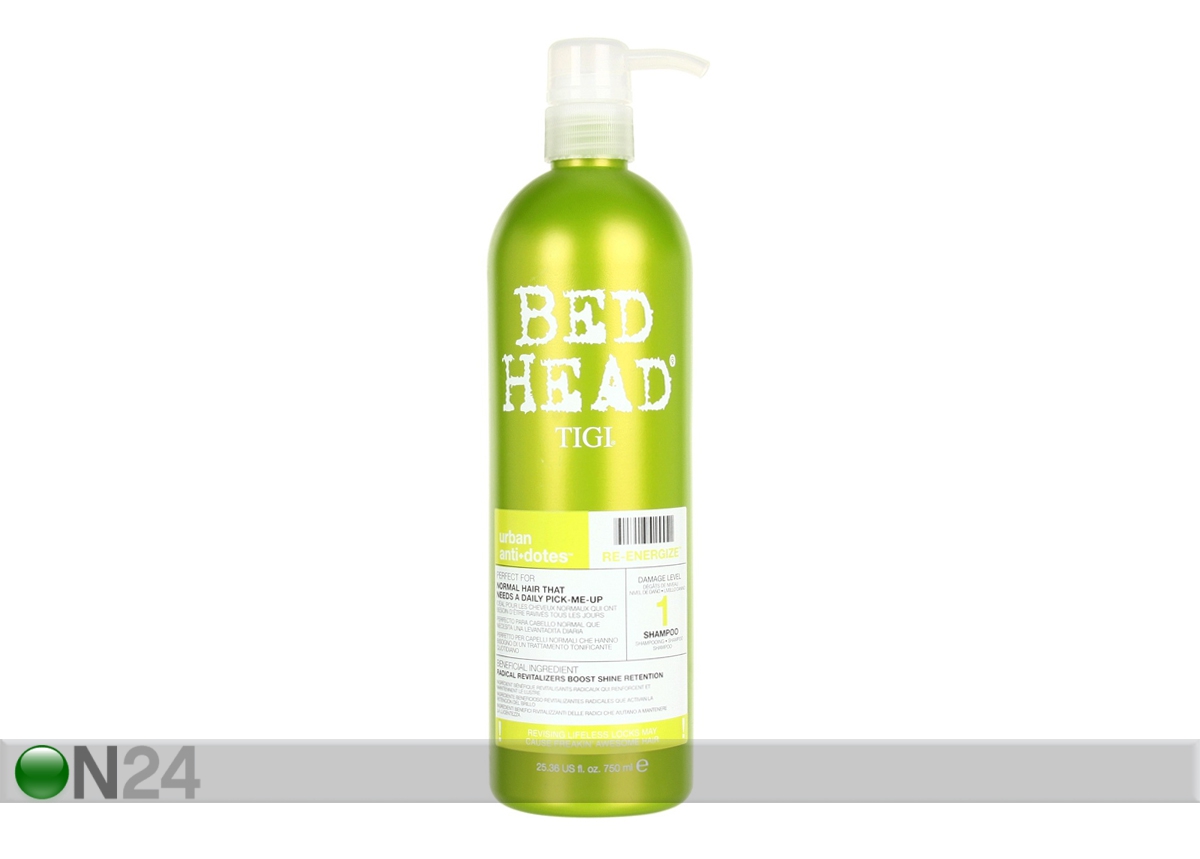 Niisutav ja tugevdav šampoon TIGI Bed Head Urban Antidotes 750ml suurendatud