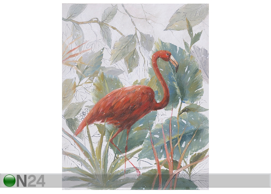 Õlimaal Flamingo 80x100 cm suurendatud