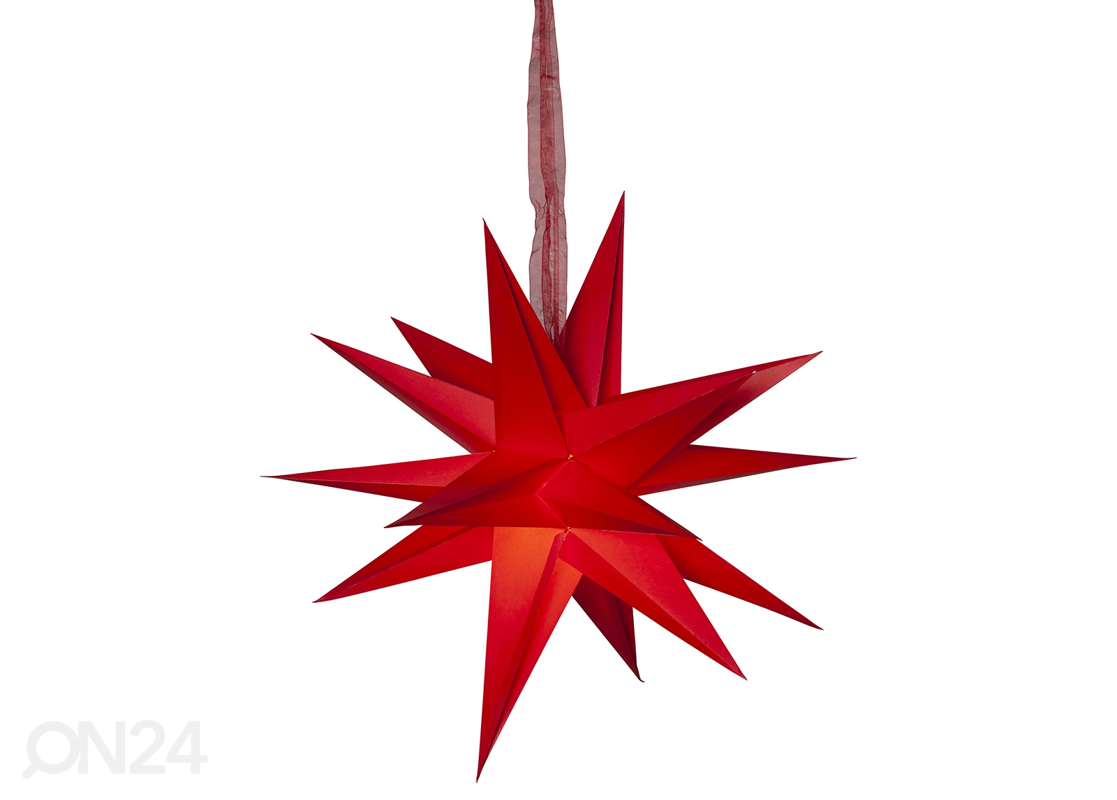Paberist täht December 45 cm, punane suurendatud