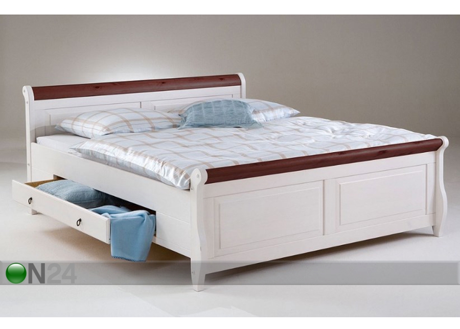 Pesukastidega voodi Malta 160x200 cm suurendatud