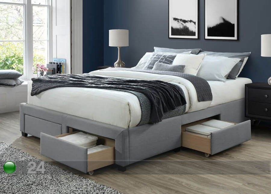 Pesukastiga voodi Cosmo 140x200 cm suurendatud
