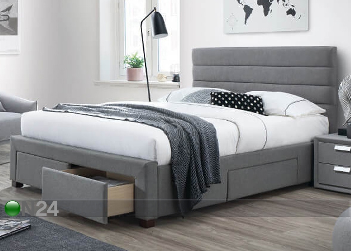 Pesukastiga voodi Kayleon 160x200 cm suurendatud