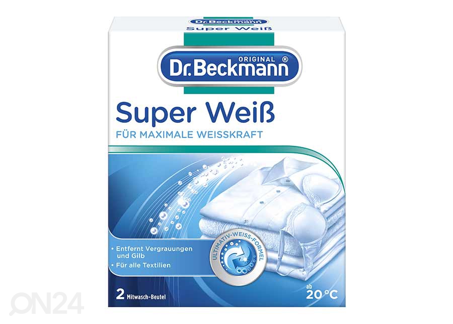 Pesuvalgendi Super White Dr.Beckmann 2 tk suurendatud