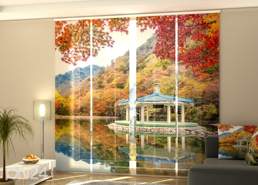 Pimendav paneelkardin Autumn in South Korea 240x240 cm suurendatud