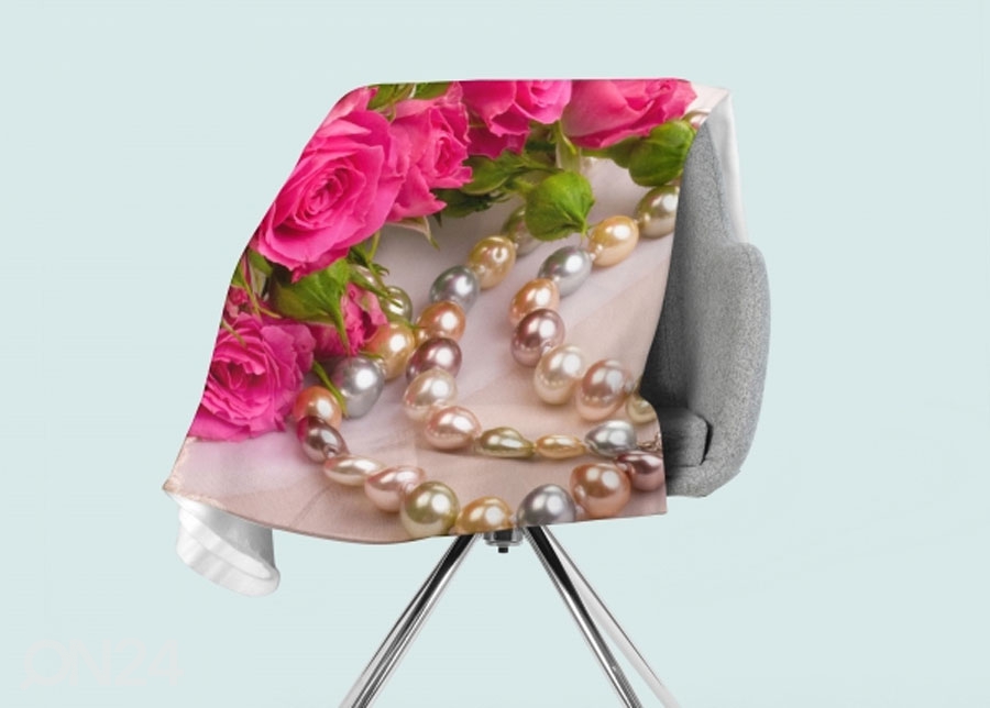 Pleed Roses and Pearls 130x150 cm suurendatud