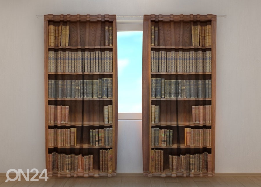 Poolpimendav kardin Bookcase 240x220 cm suurendatud