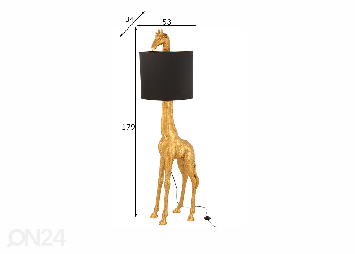 Põrandalamp Giraffe suurendatud mõõdud