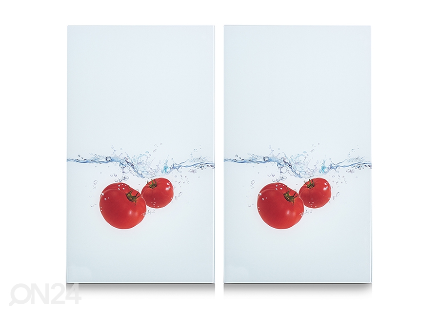 Pritsmekaitse/pliidiplaadikate Tomato Splash 52x30 cm 2 tk suurendatud