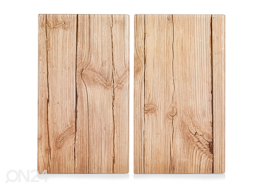 Pritsmekaitse/pliidiplaadikate Wood 52x30 cm 2 tk suurendatud