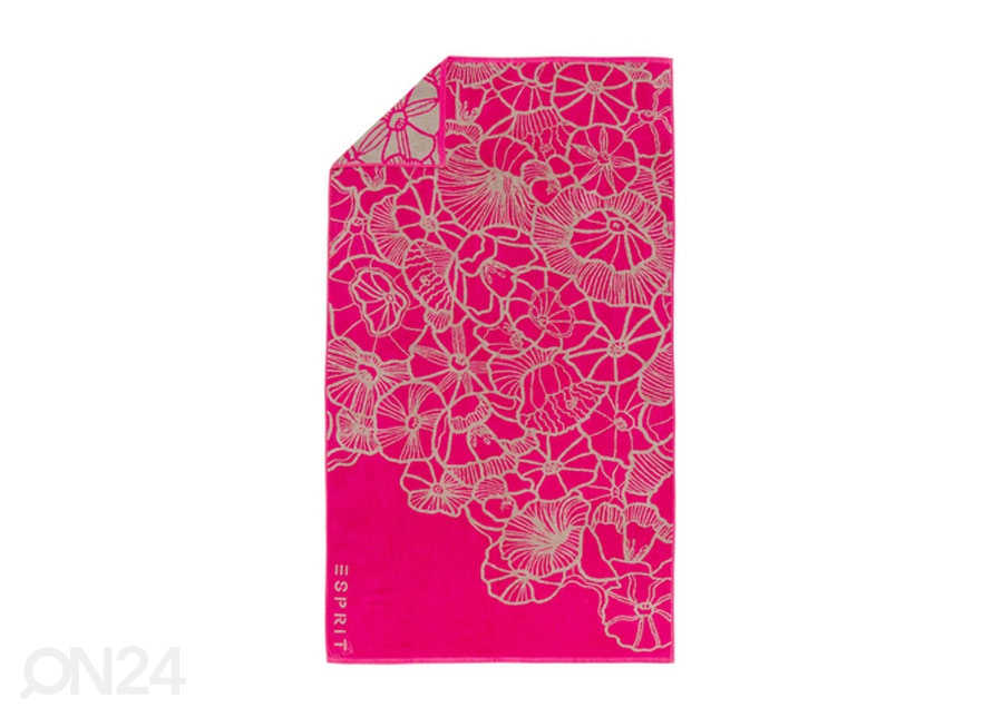 Rannarätik Esprit Mayla Pink 100x180 cm suurendatud