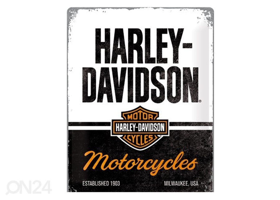 Retro metallposter Harley-Davidson - Motorcycles 30x40 cm suurendatud