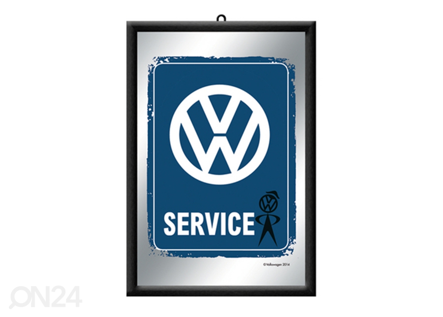 Retro reklaampeegel VW Service suurendatud