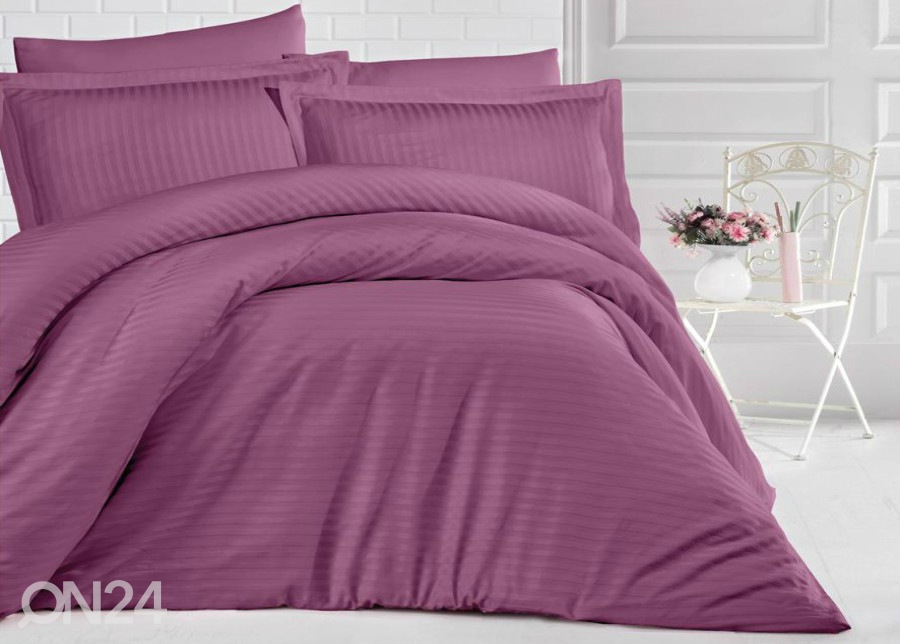 Satiinist voodipesukomplekt 2 tekikotiga Uni Dast Rose 160x220 cm suurendatud