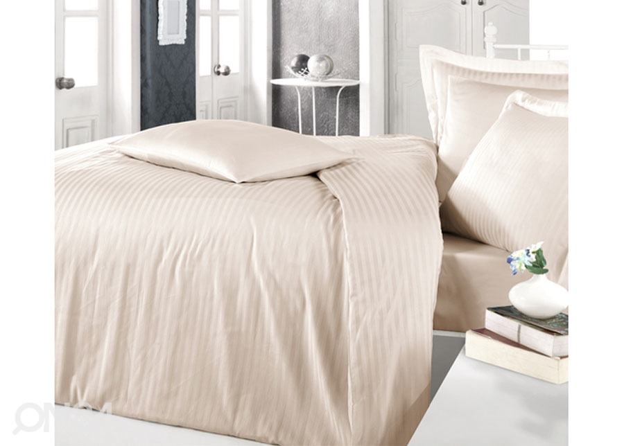 Satiinist voodipesukomplekt Cappuccino 200x220 cm suurendatud