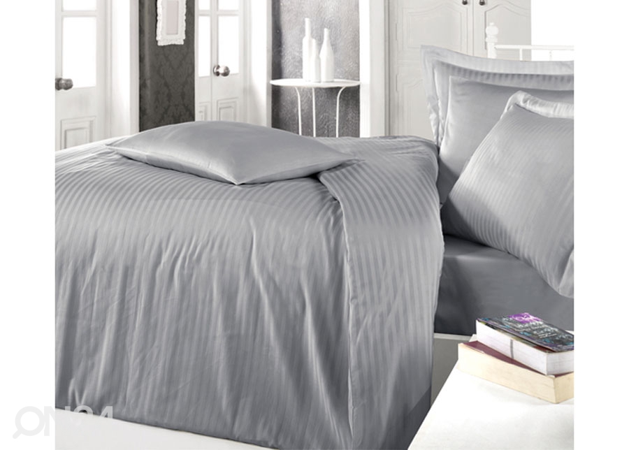 Satiinist voodipesukomplekt Grey 200x220 cm suurendatud