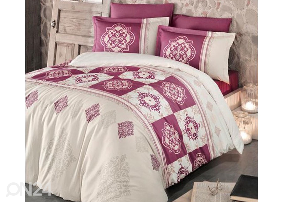 Satiinist voodipesukomplekt Mandela 200x220 cm suurendatud