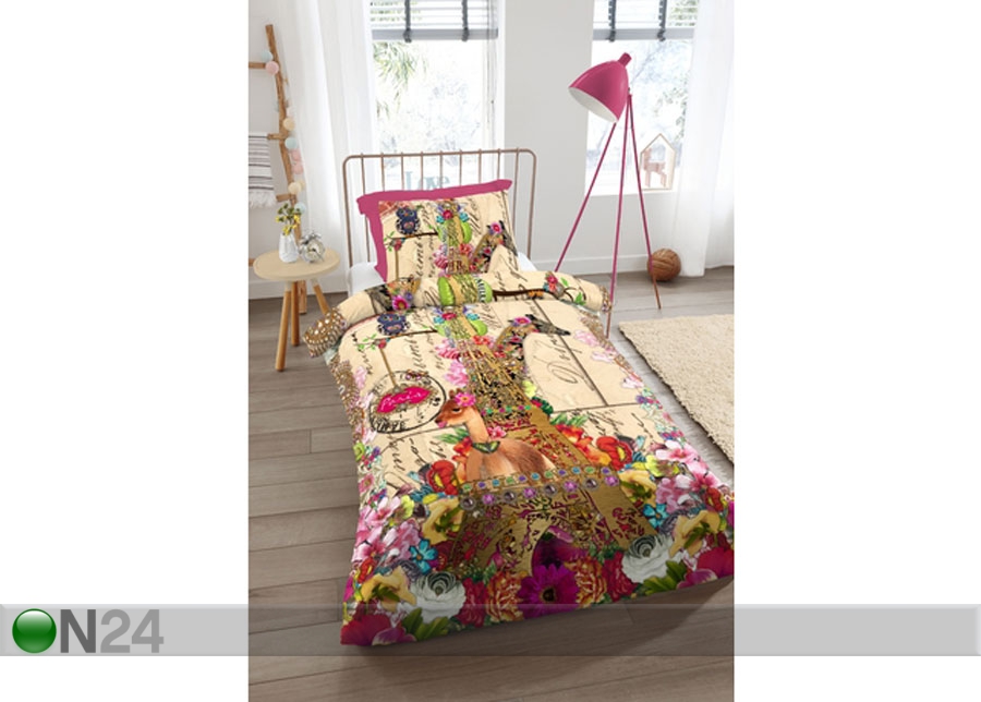 Satiinist voodipesukomplekt Parie 140x220 cm suurendatud