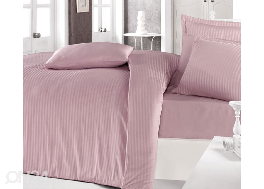 Satiinist voodipesukomplekt Pembe 200x220 cm suurendatud