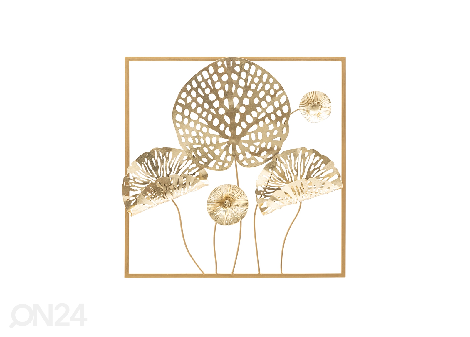 Seinadekoratsioon Gold Flower 50x50 cm suurendatud