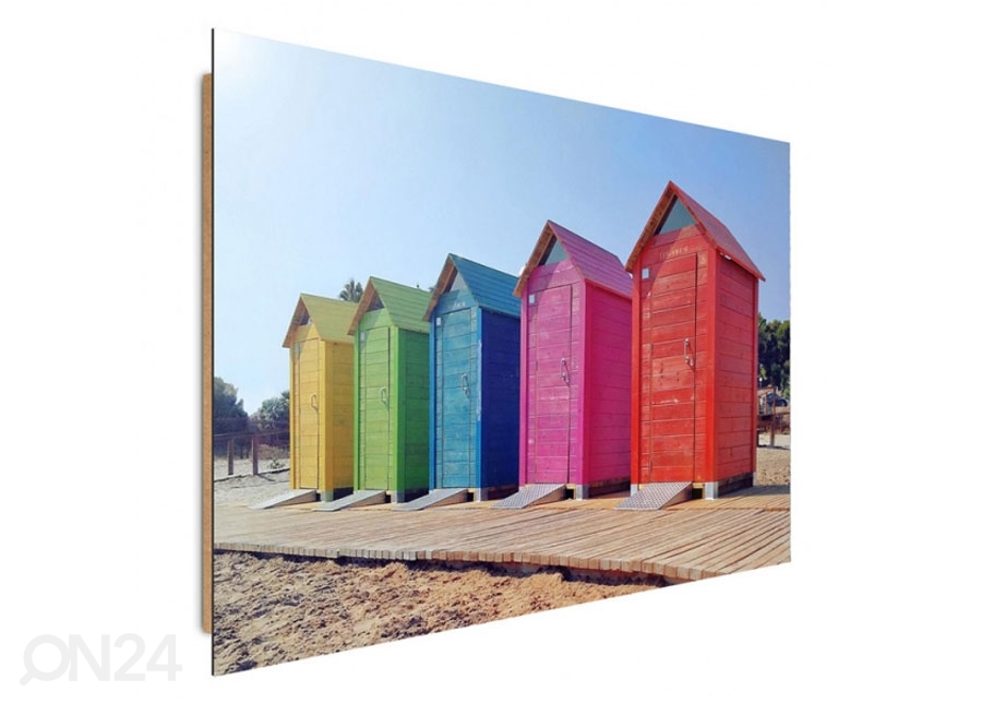 Seinapilt Colorful booths 30x40 cm suurendatud