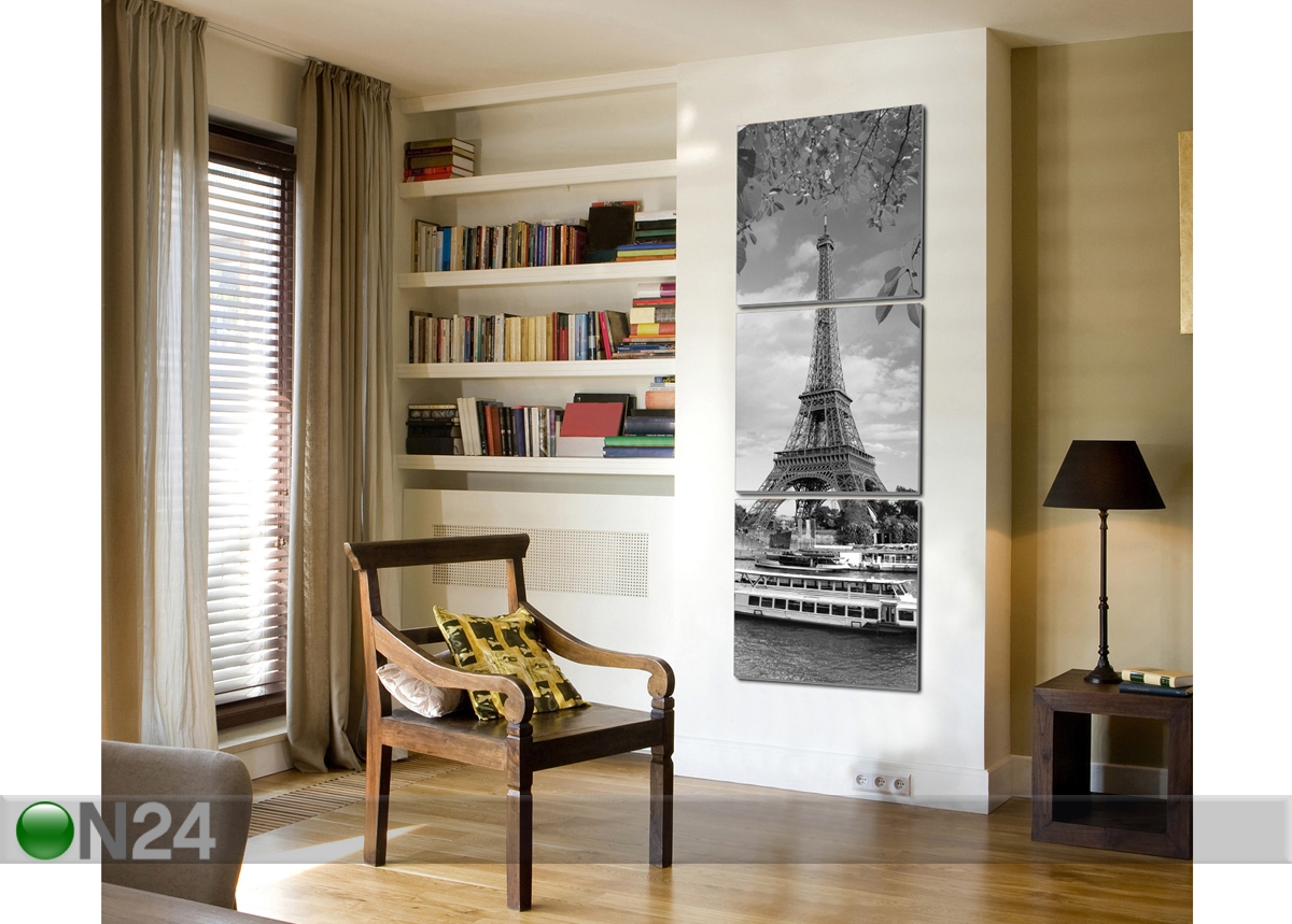 Seinapilt Eiffel 60x180 cm suurendatud