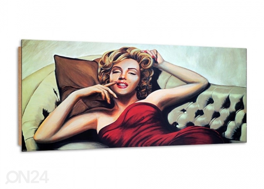 Seinapilt Night with Marilyn 3D 100x50 cm suurendatud