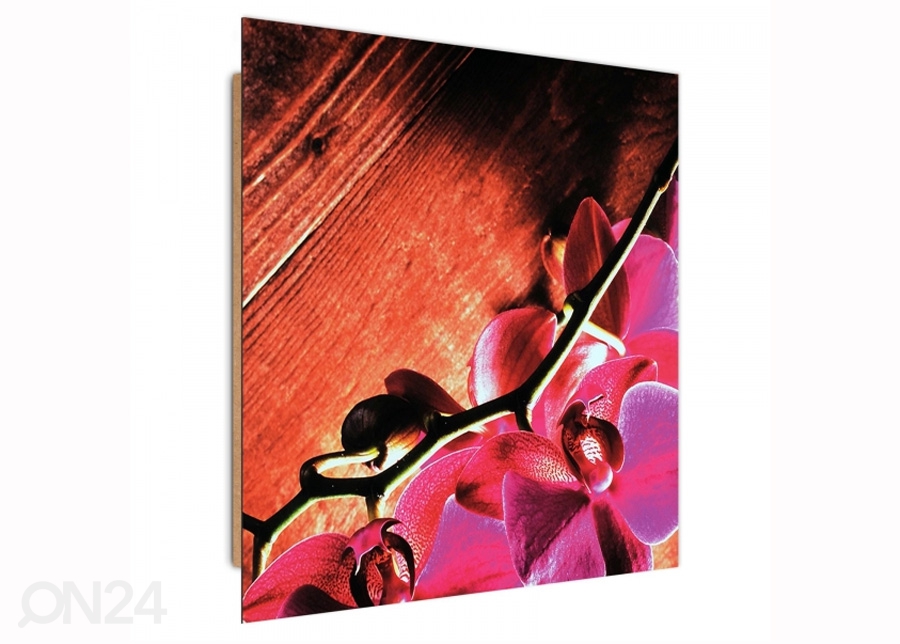 Seinapilt Pink orchids 1 3D 30x30 cm suurendatud