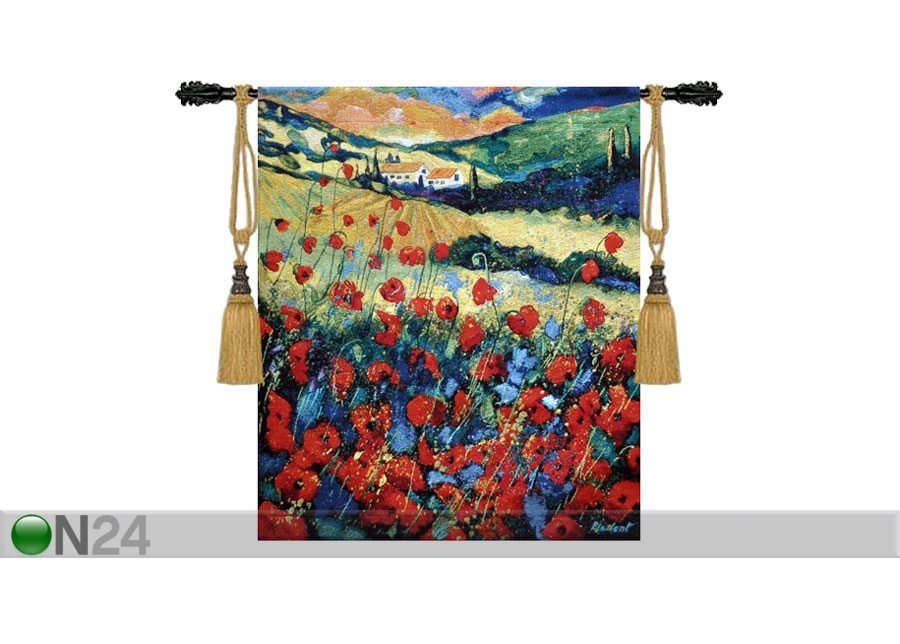 Seinavaip Gobelään Vincent van Gogh Red Poppies 70x80 cm suurendatud