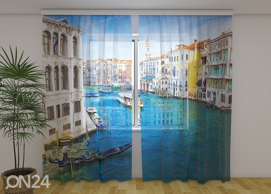 Šifoon-fotokardin Venice 1, 240x220 cm suurendatud