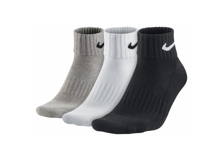Sokid täiskasvanutele Nike 3 komplektis Value Cotton Quarter SX4926-901 suurendatud