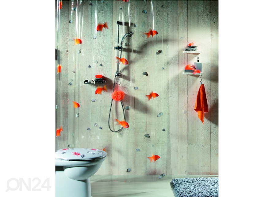 Spirella виниловая штора для ванной Goldfish увеличить