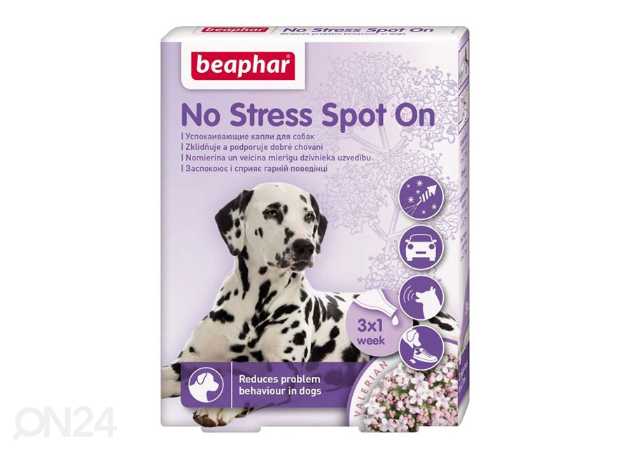 Stressivastased pipetid koertele Beaphar suurendatud