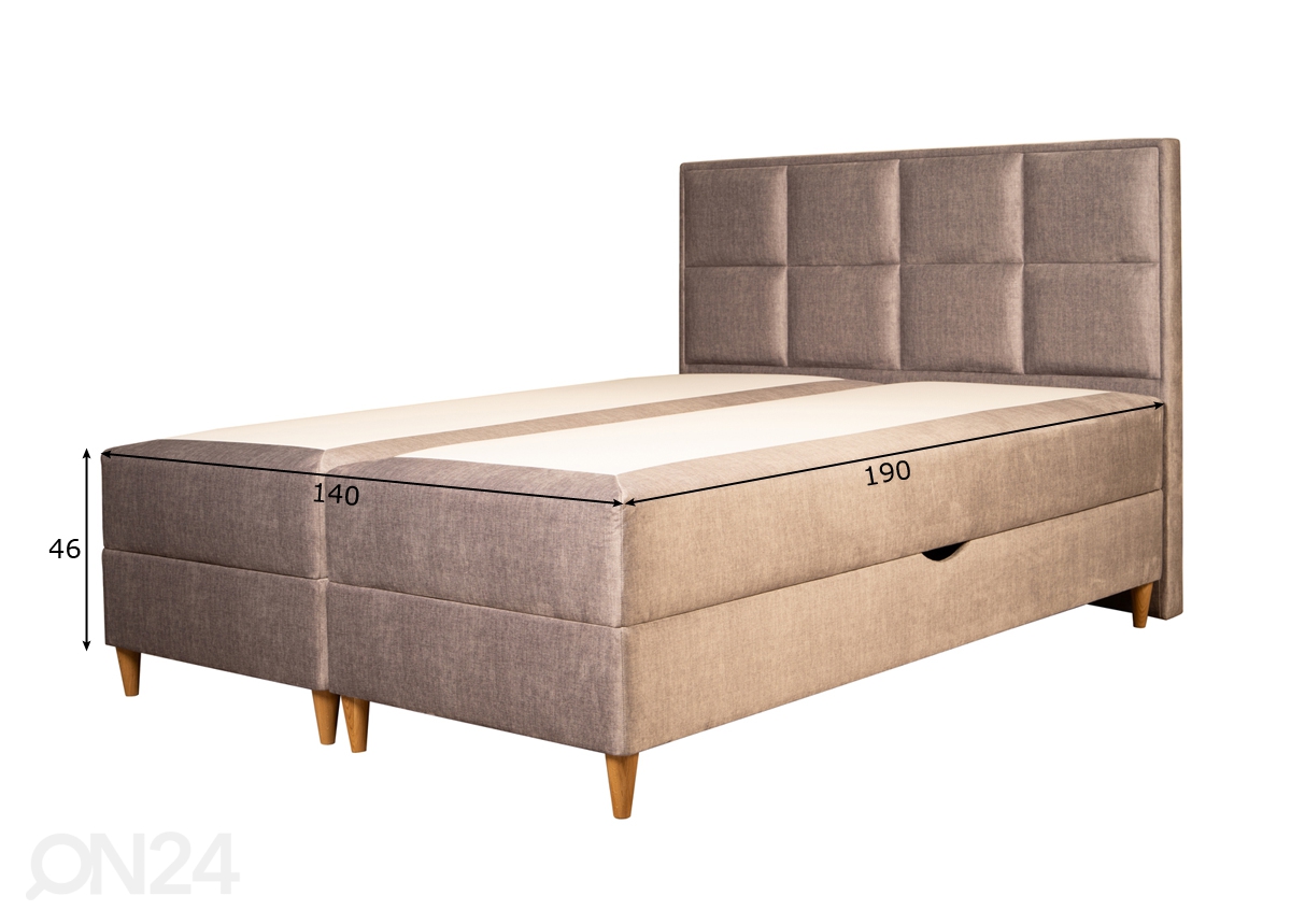 Stroma континентальная кровать с ящиком Perissa 140x190 cm увеличить размеры