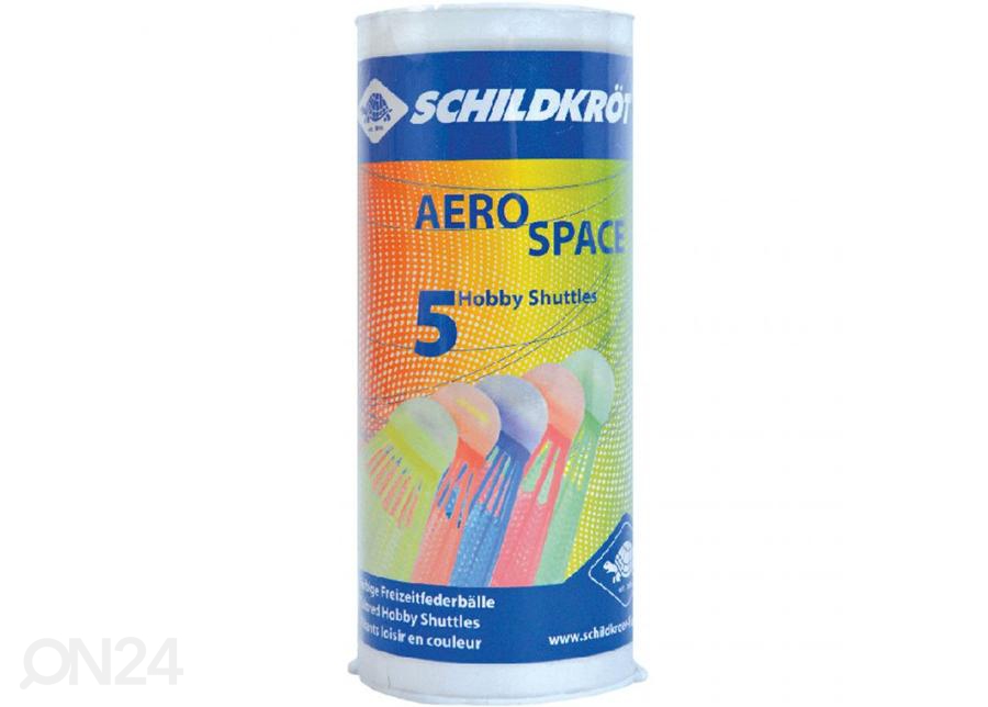 Sulgpallid Schildkrott Aero Space värvilised 5 tk suurendatud