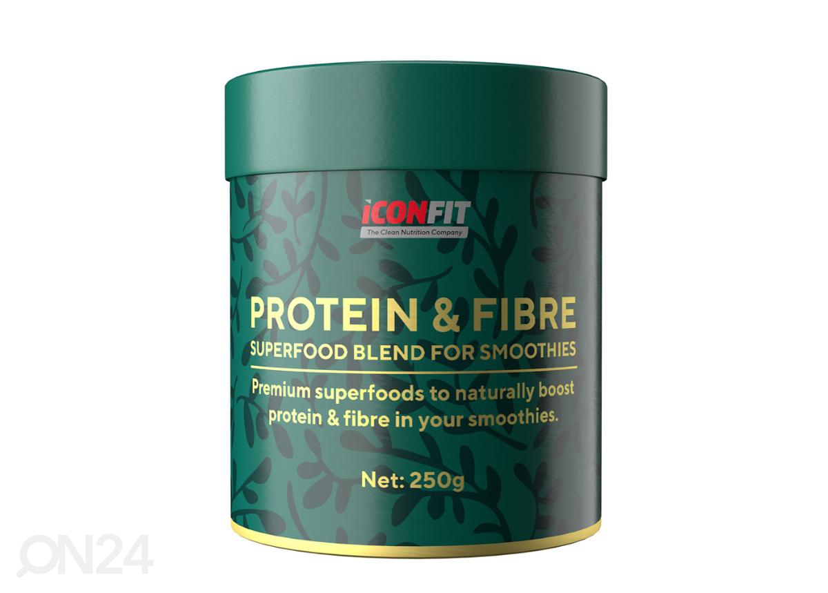Supertoidusegu smuutidele Protein & Fibre 250 g toorkakao Iconfit suurendatud