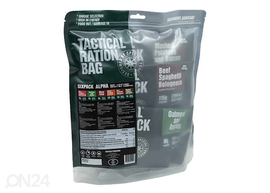 Tactical Foodpack Sixpack Alpha 595 g suurendatud