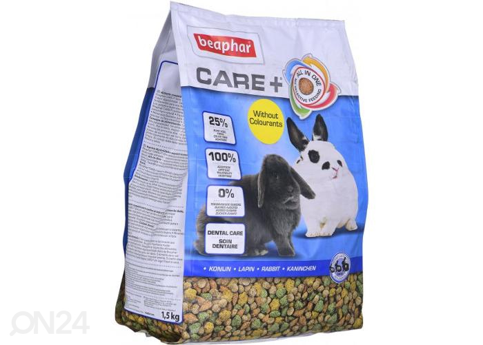 Täissööt Beaphar Care+ Rabbit täisratsiooniline küülikutoit 1,5 kg suurendatud