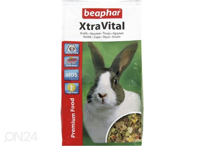 Täissööt Beaphar XtraVital küülikute kuivtoit 1 kg suurendatud
