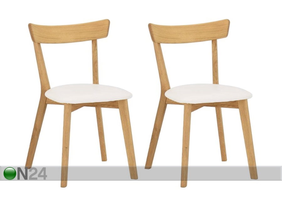 Tammepuidust toolid Viola B, 2 tk suurendatud