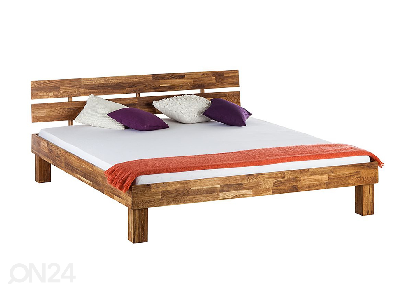 Tammepuidust voodi Judith 140x200 cm suurendatud