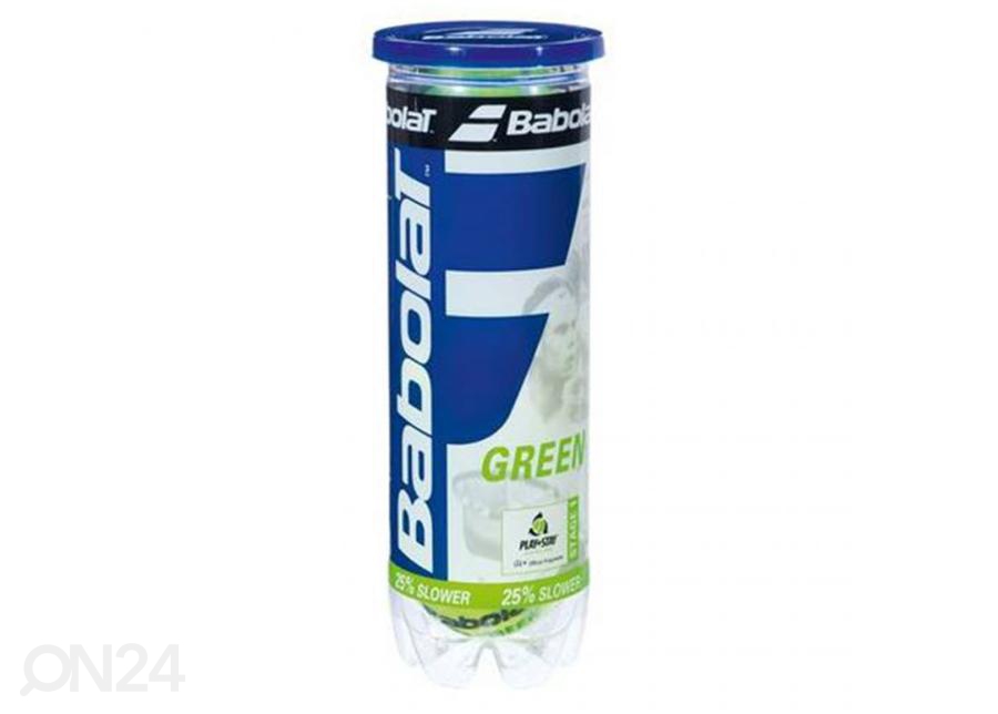 Tennisepallid Babolat St1 roheline 3 tk suurendatud