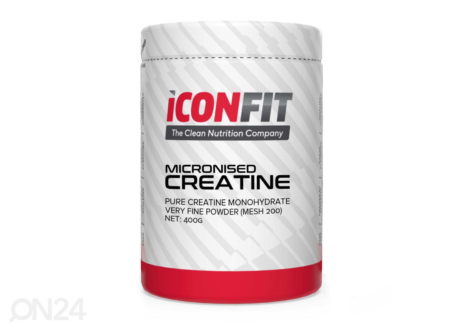 Toidulisand kreatiin Micronized Creatine Monohydrate 400 g Iconfit suurendatud