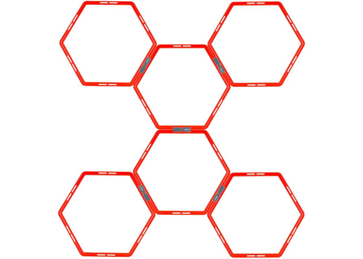 Treeningvahend koordinatsiooni harjutamiseks Hexagon 6-osaline Avento suurendatud